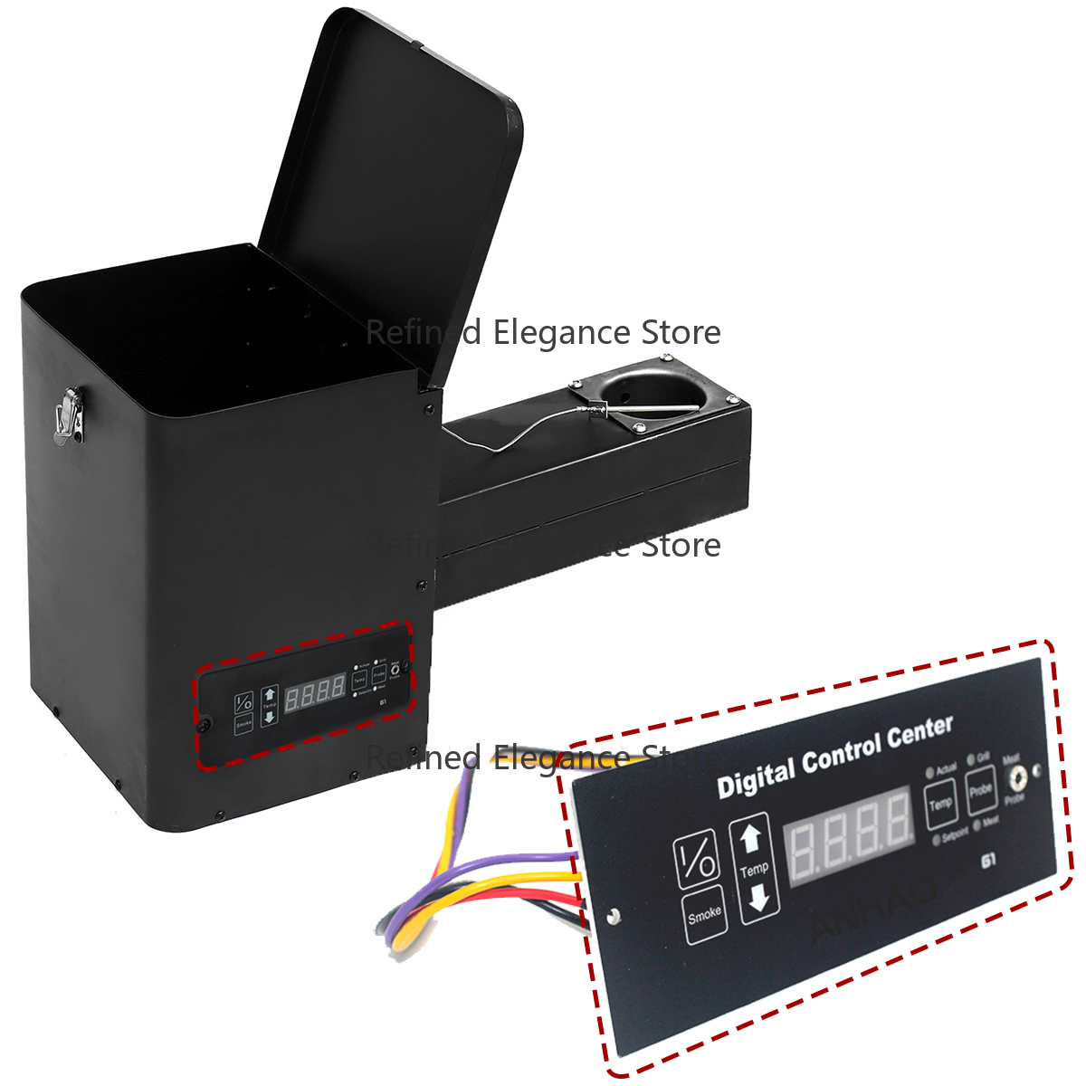 Pellet BBQ Smoker Hopper Assem - Electric Smoker Bbq ulasan dan harga