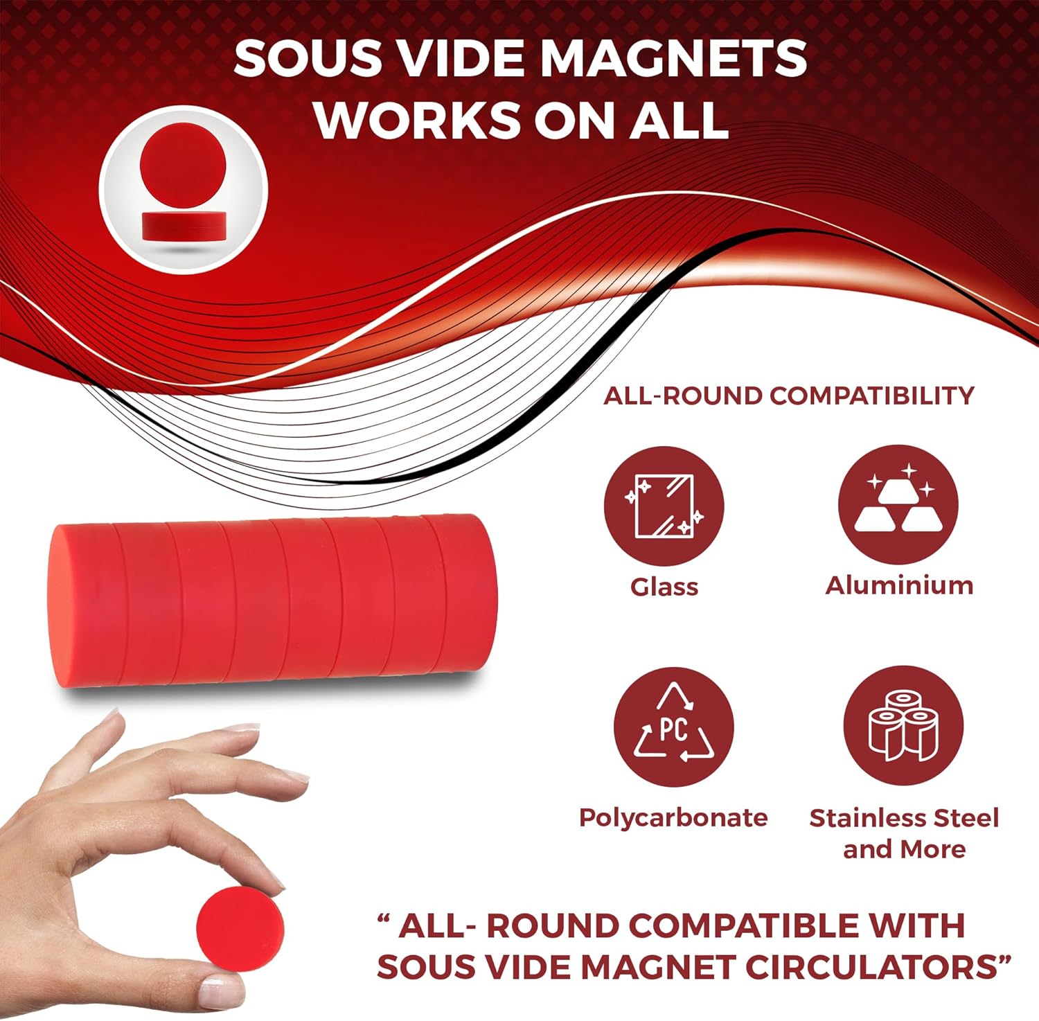 Sous Vide Magnets Set of 8 - F - Sous Vide Immersion ulasan dan harga