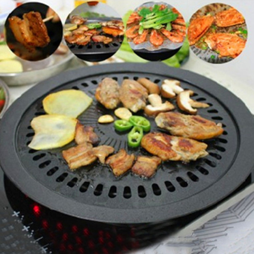 Smokeless Barbecue Grill Pan G - Electric Smoker Bbq ulasan dan harga