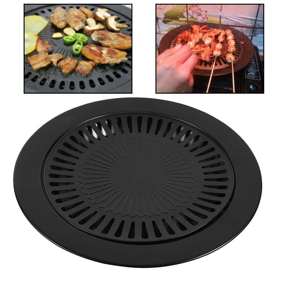 Smokeless Barbecue Grill Pan G - Electric Smoker Bbq ulasan dan harga