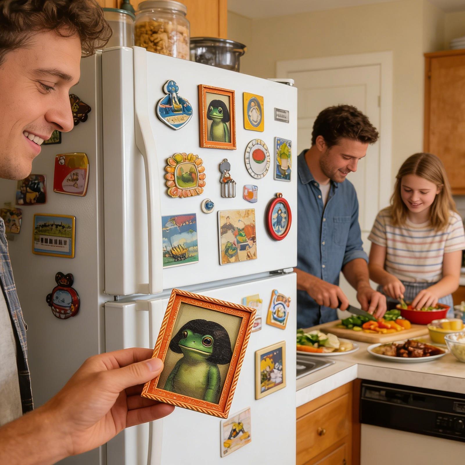 Frog Magnets Cute Funny Retro  - Kitchen Appliances Photos ulasan dan harga