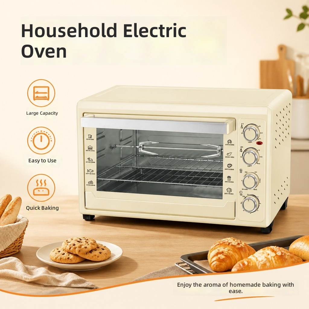 Electric Oven 60L, 4-Tier Baki - Kitchen Appliances Gift Ideas ulasan dan harga